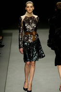 PRADA FALL 2002 BLUE SEQUIN SKIRT