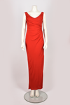 BELLEVILLE SASSOON RUCHED RED GOWN