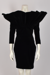 ANTONY PRICE VELVET FITTED DRESS