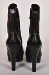 ALAÏA BLACK LEATHER BOOTS PLATFORM