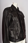 GIANNI VERSACE BRAIDED LEATHER JACKET