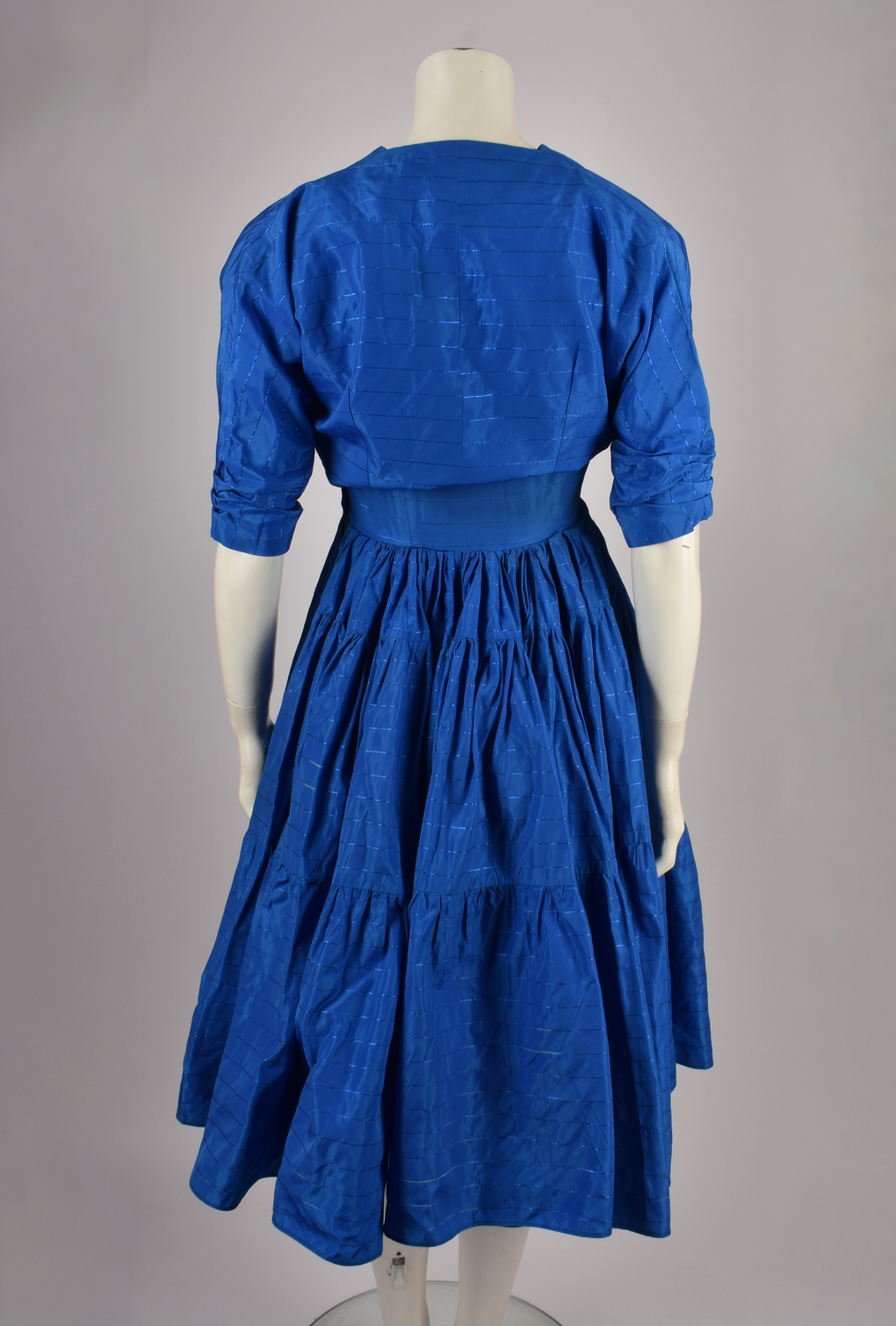 1950s BLUE DRESS AND BOLERO