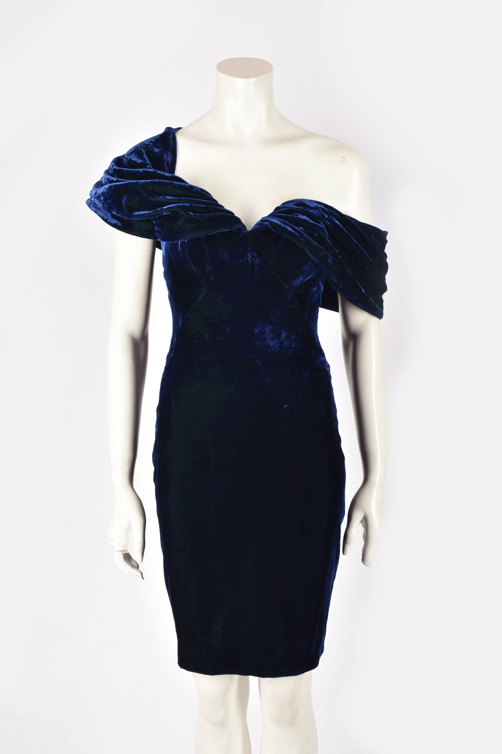 ANTONY PRICE BLUE VELVET DRESS