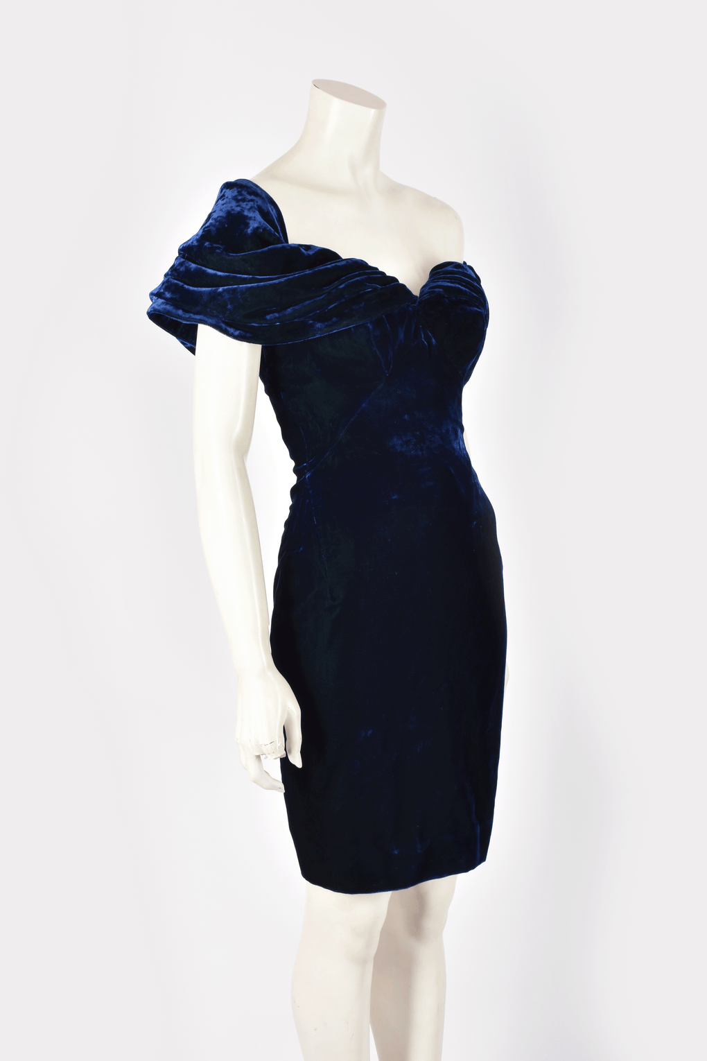 ANTONY PRICE BLUE VELVET DRESS
