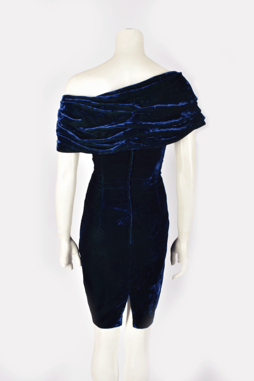 ANTONY PRICE BLUE VELVET DRESS