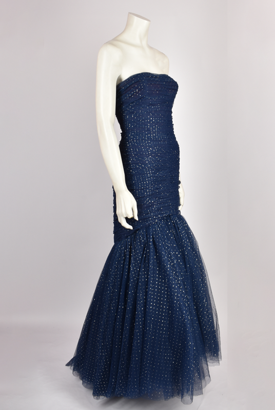 MURRAY ARBEID NAVY TULLE GOWN