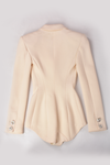 PHILOSOPHY CREAM BODYSUIT WITH DIAMOND