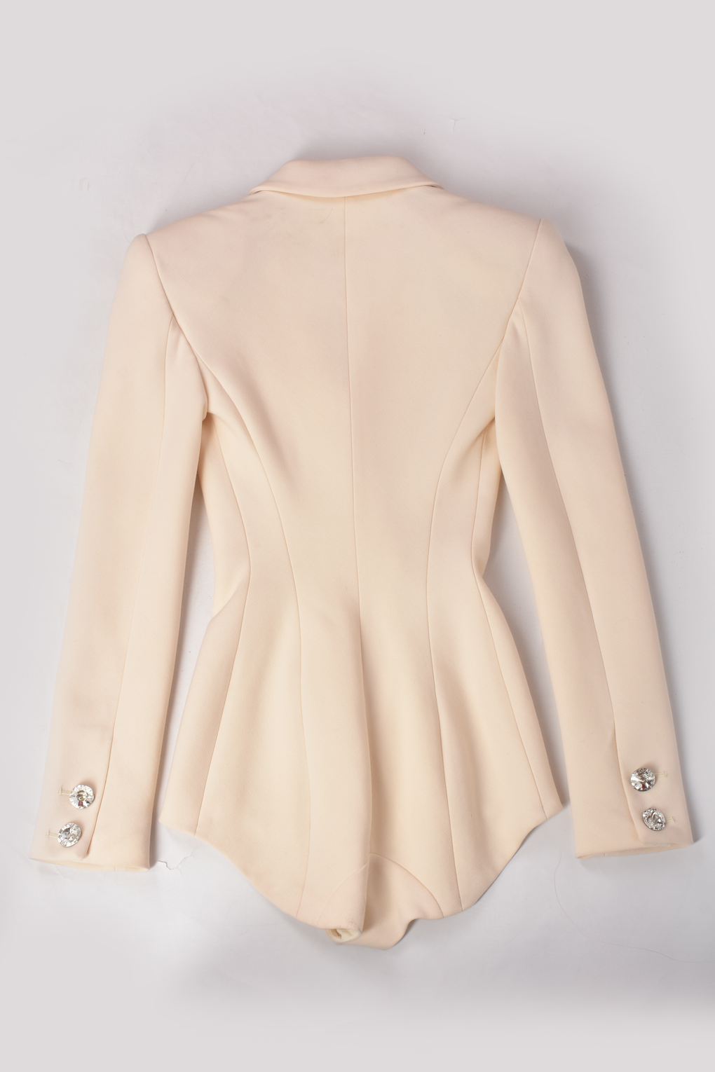 PHILOSOPHY CREAM BODYSUIT WITH DIAMOND