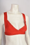 HERVE LEGER RED BONDAGE BRA