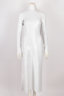 CÉLINE BY PHOEBE PHILO S/S 2018 WHITE SEQUIN MAXI DRESS