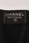 CHANEL 1990's BLACK STRAPLESS DRESS