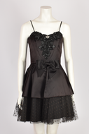 KAREN OKADA BLACK COCKTAIL DRESS