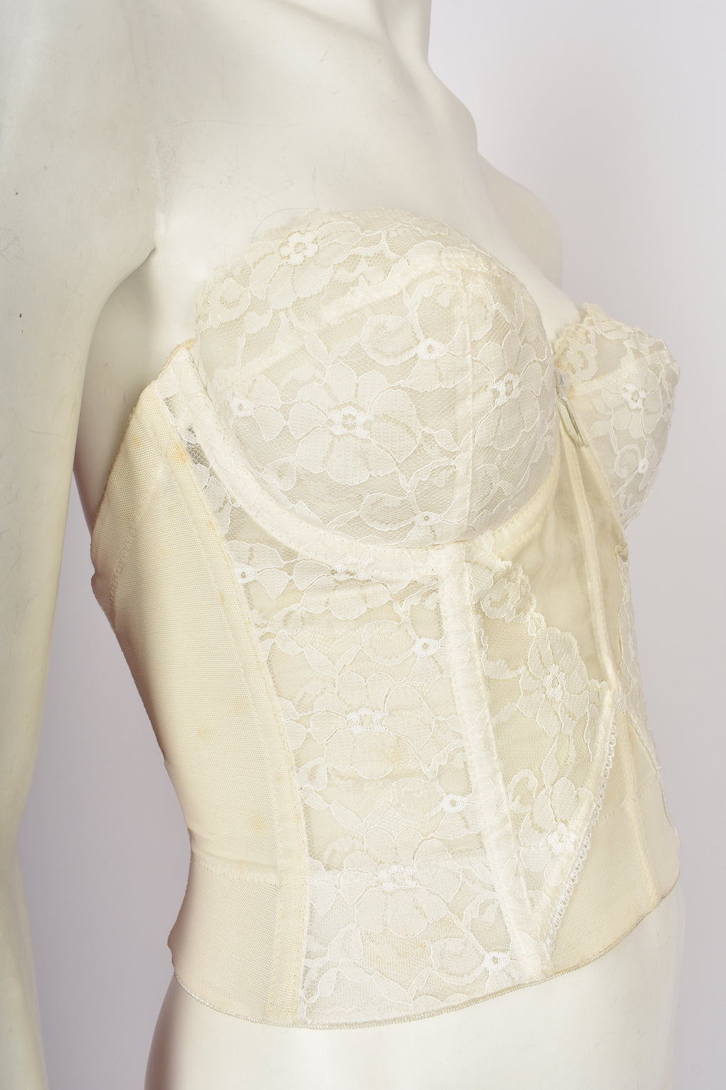 WHITE LACE CORSET TOP