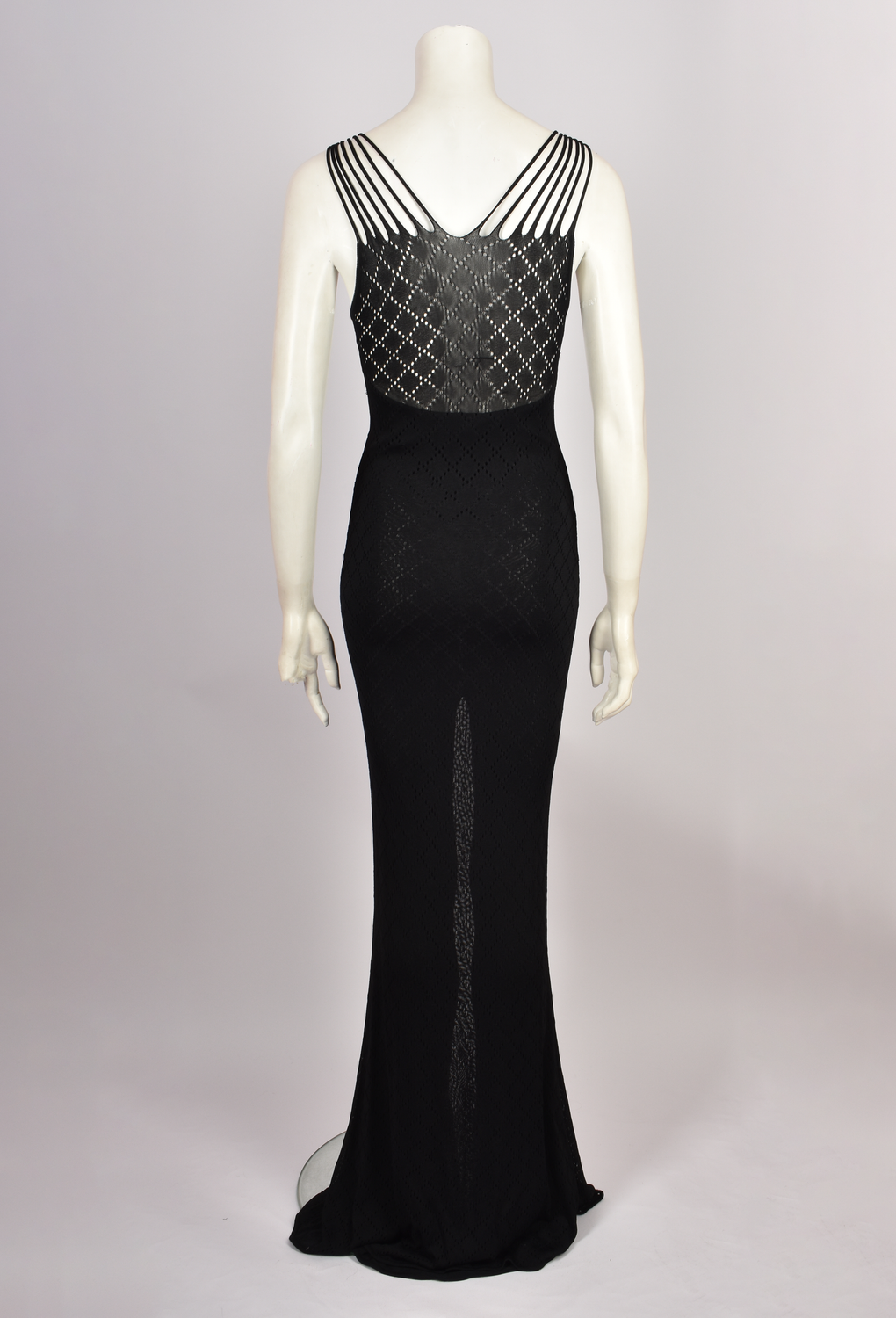 CHRISTIAN DIOR KNIT LEG SPLIT GOWN