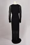 DOLCE & GABBANA LACE LONG BLACK DRESS