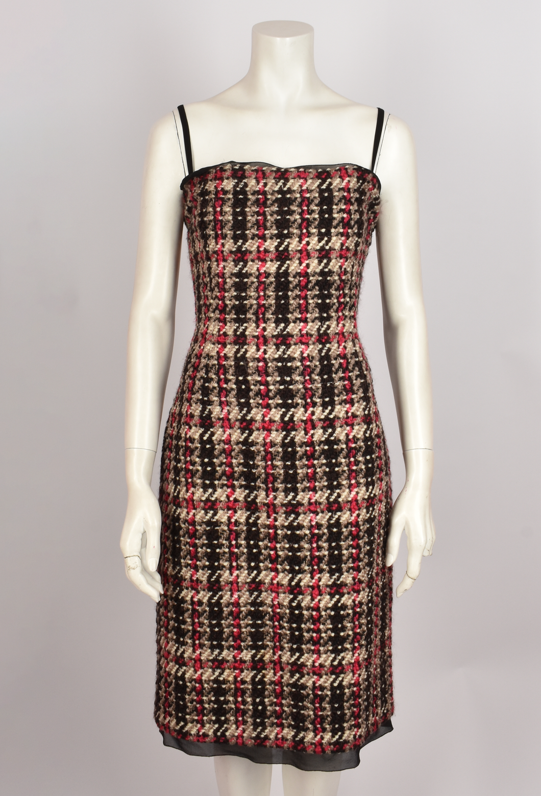 DOLCE & GABBANA TWEED MIDI DRESS