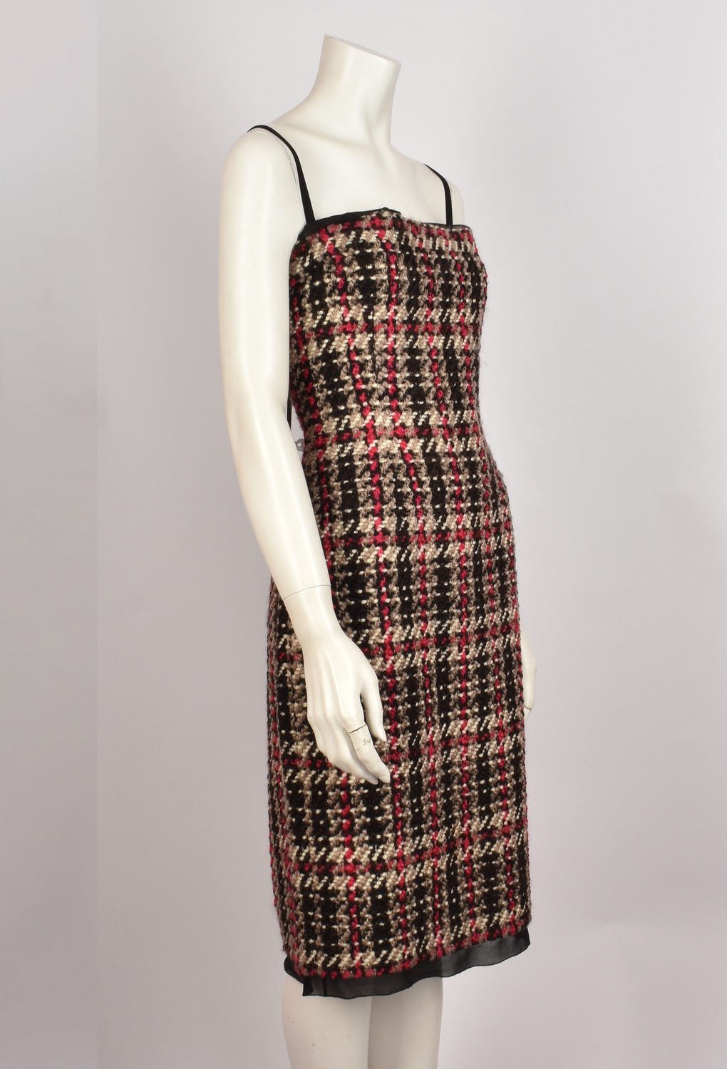 DOLCE & GABBANA TWEED MIDI DRESS