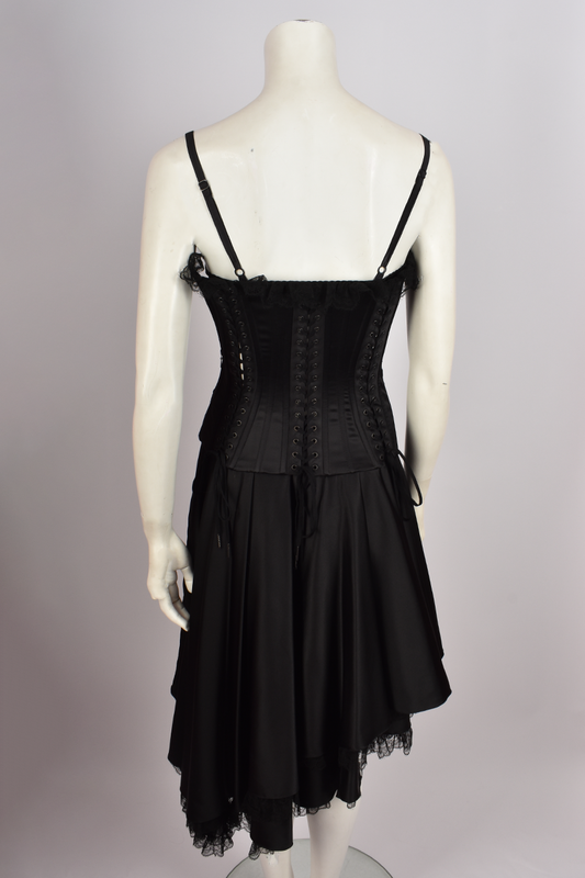 DOLCE & GABBANA A/W 2003 CORSET BLACK DRESS