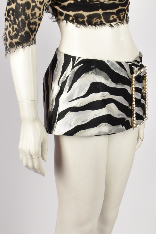 DOLCE & GABBANA ZEBRA PRINT MICRO SKORT