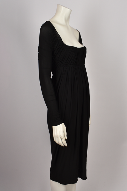 DONNA KARAN RUCHED DRESS