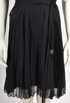 BLACK SHEER BABYDOLL DRESS WITH EMBELLISHED DETAILS