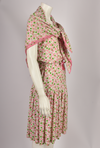 DIANE VON FURSTENBERG FLORAL DRESS AND HEADSCARF