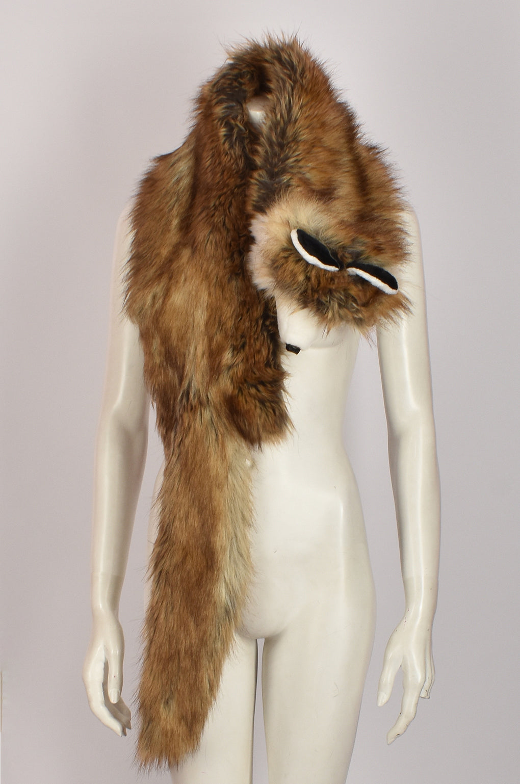 MOSCHINO FOX FUR SCARF