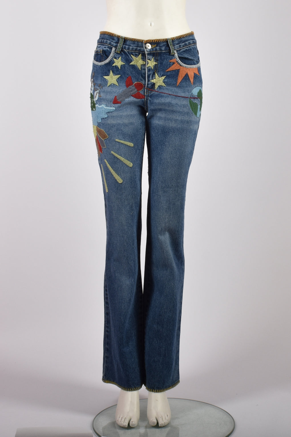 SEE BY CHLOE EMBROIDERED JEANS