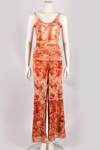 JEAN PAUL GAULTIER ORANGE MESH TOP AND TROUSERS