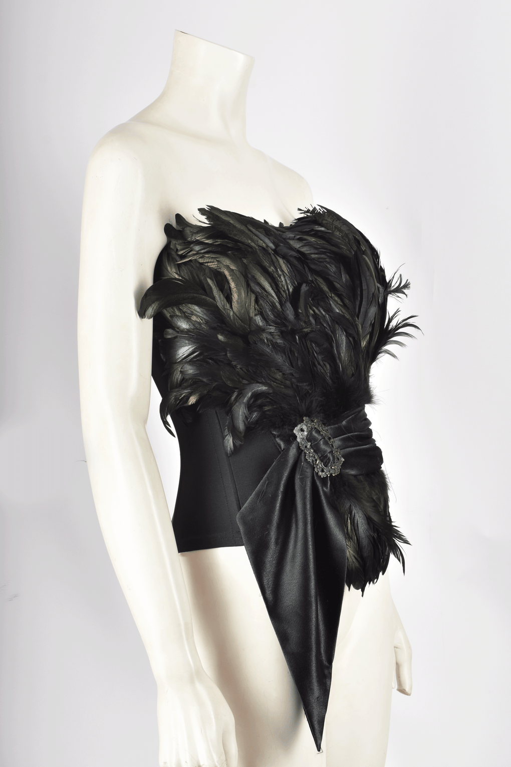 CATWALK COLLECTION 1990S FEATHER CORSET