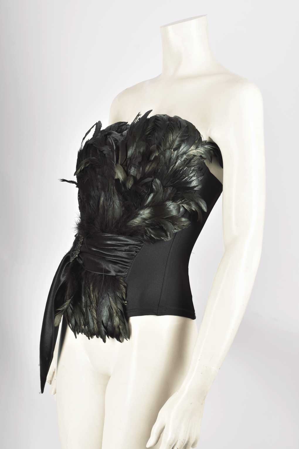 CATWALK COLLECTION 1990S FEATHER CORSET