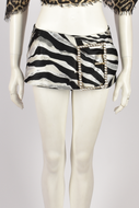 DOLCE & GABBANA ZEBRA PRINT MICRO SKIRT