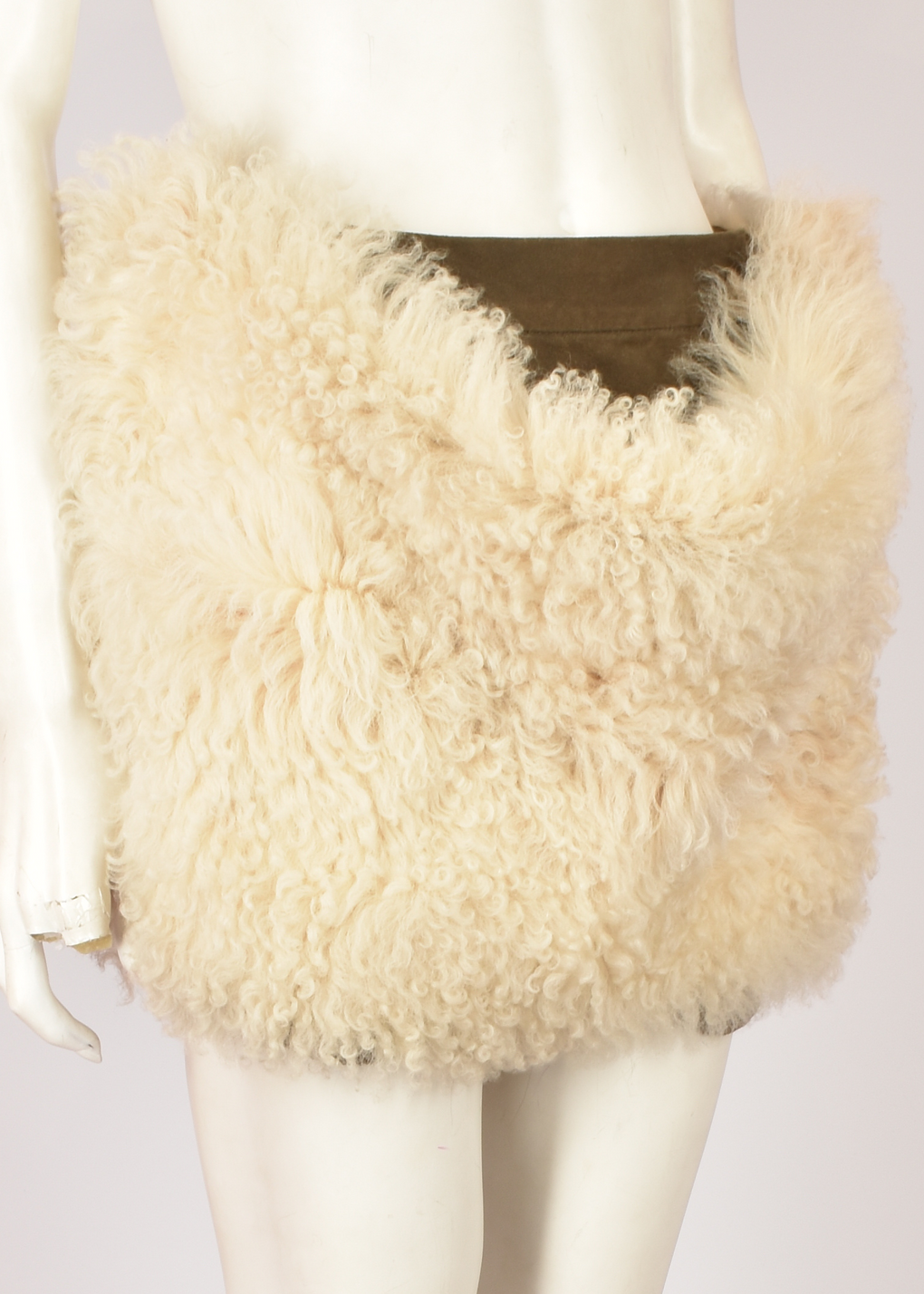 VIVIENNE WESTWOOD FUR AND SUEDE SKIRT