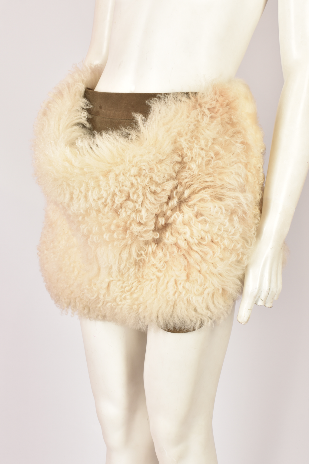 VIVIENNE WESTWOOD FUR AND SUEDE SKIRT