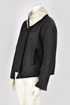 GIORGIO ARMANI BLACK AND WHITE QUILTED JACKET