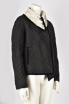 GIORGIO ARMANI BLACK AND WHITE QUILTED JACKET