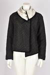 GIORGIO ARMANI BLACK AND WHITE QUILTED JACKET