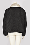 GIORGIO ARMANI BLACK AND WHITE QUILTED JACKET