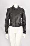 70'S VINTAGE BLACK LEATHER JACKET