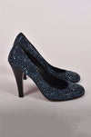 GINA BLUE CRYSTAL HEEL