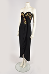 ESCADA BLACK EMBROIDERED DRESS