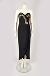 ESCADA BLACK EMBROIDERED DRESS