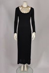 1960s JAY KOBRIN GOLD CHAIN MAXI DRESS