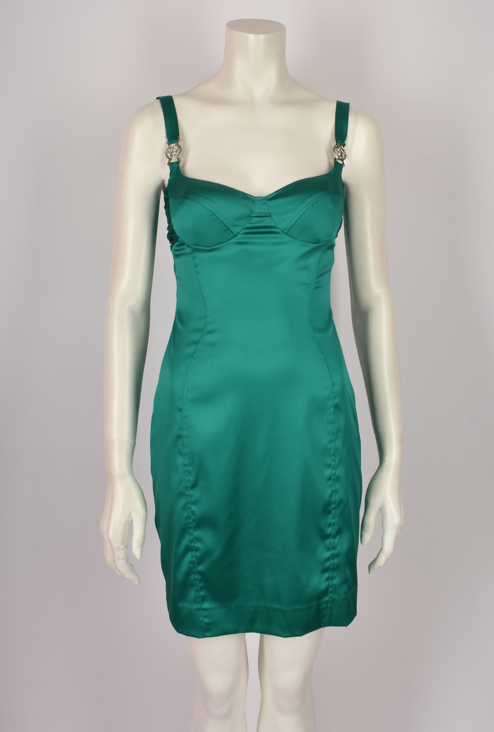 VERSACE 2000´S COLLECTION GREEN BUSTIER DRESS