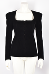 TOP BLACK CORSET JACKET