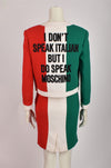 MOSCHINO RESORT 2021 ITALIAN SKIRT SUIT