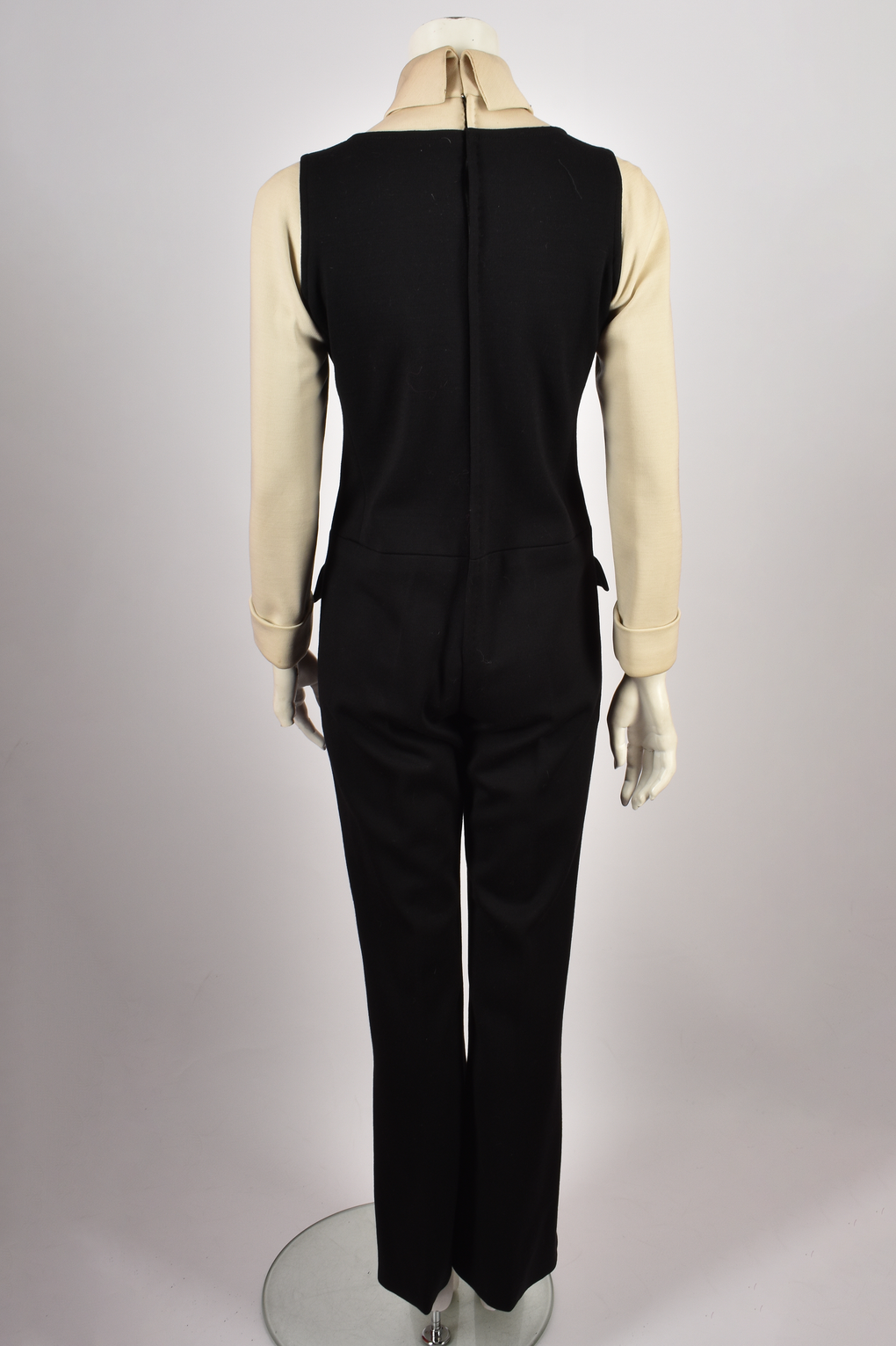 VALENTINO BLACK AND CREAM JUMPSUIT