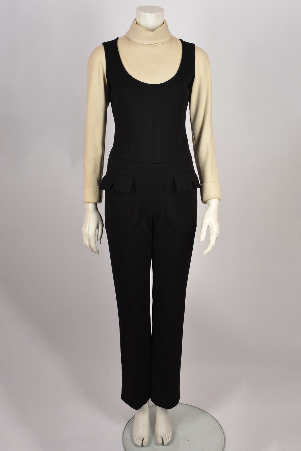 Black and cream jumpsuit cheap