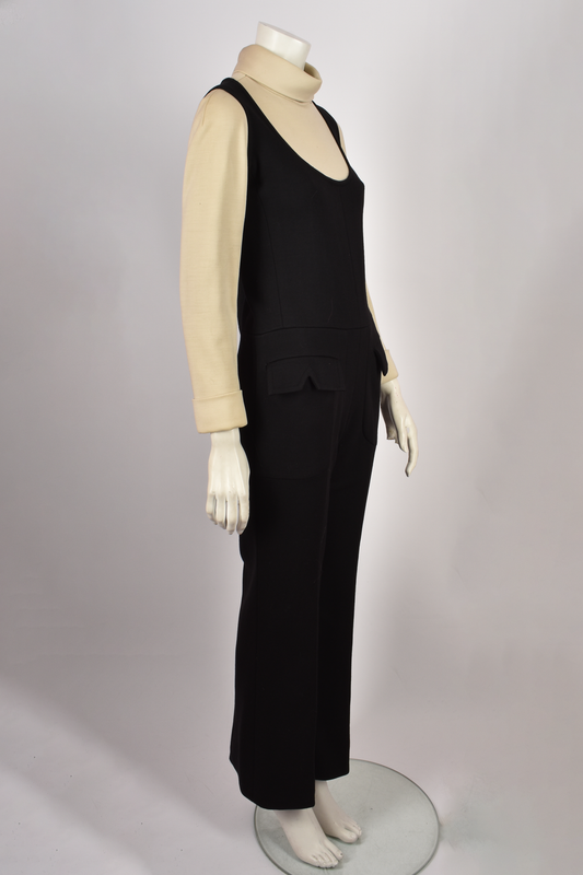 VALENTINO BLACK AND CREAM JUMPSUIT