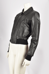 70'S VINTAGE BLACK LEATHER JACKET